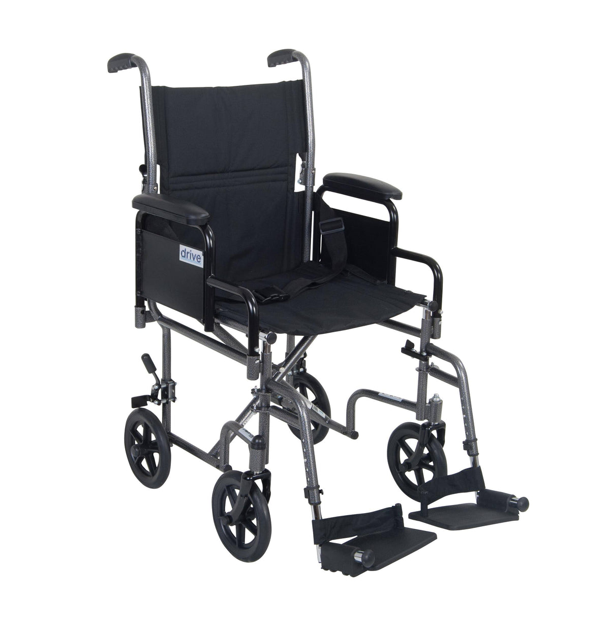 Lightweight Steel Transport Wheelchair with Detachable Desk Arms Z166