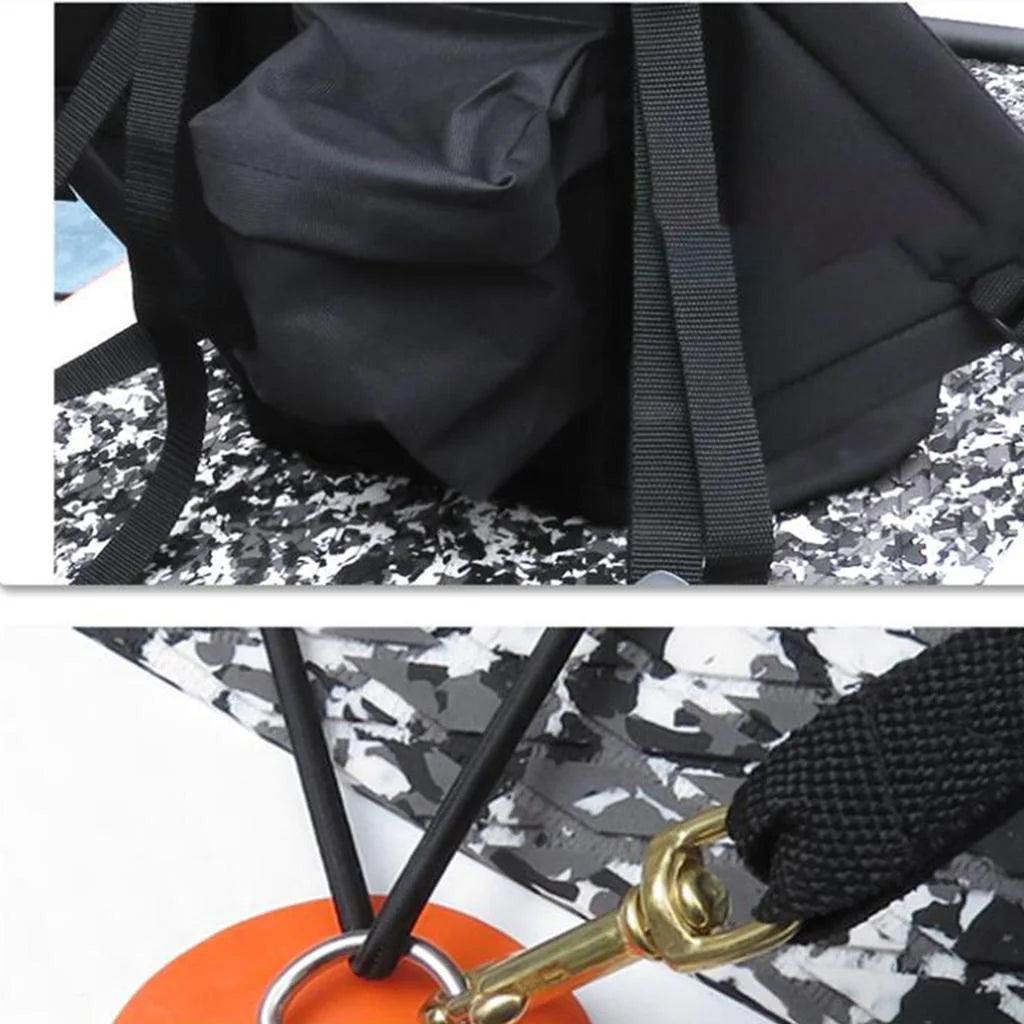 Padded Kayak Boat Seat with Storage Bag and Adjustable Straps B112