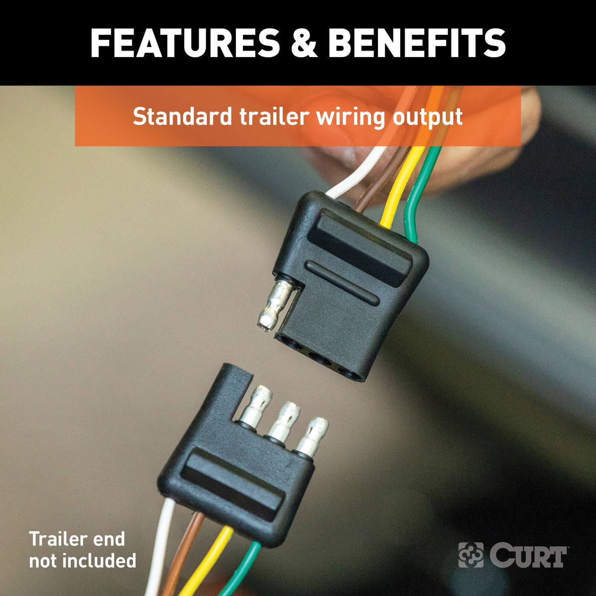 Vehicle-Side Custom 4-Pin Trailer Wiring Harness C5135