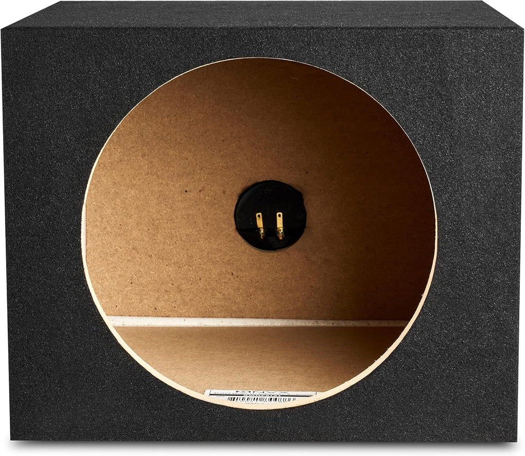 Single 12” Sealed MDF Black Carpeted Subwoofer Enclosure Pack of 2 O543131