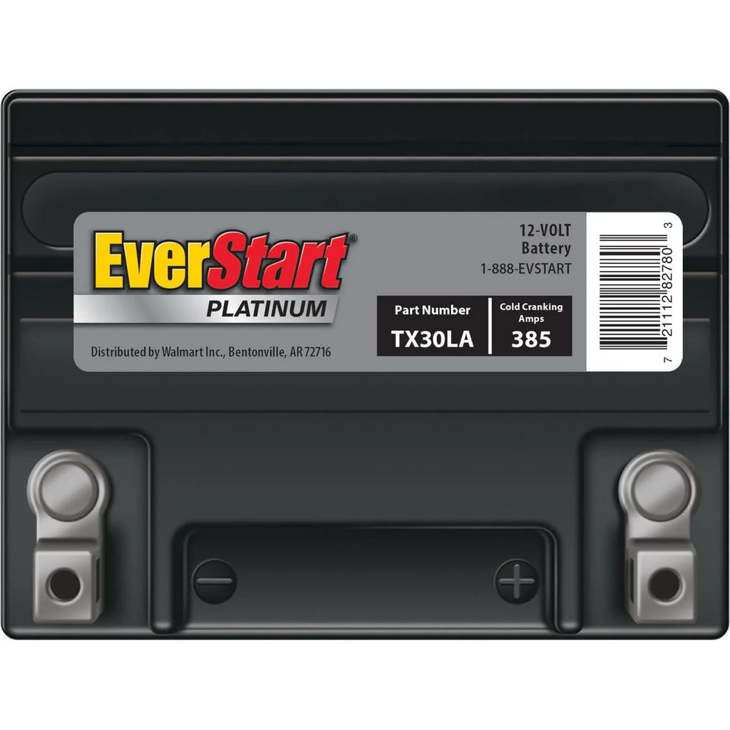 Premium BOXED AGM PowerSport Battery, Group Size TX30LA 12Volt, 385 CCA W61717