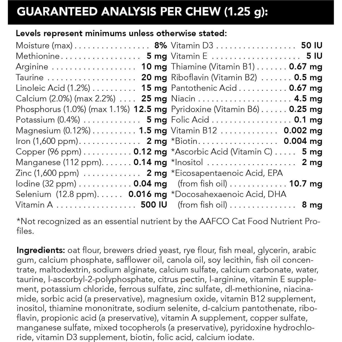 Cat Multivitamin W5178