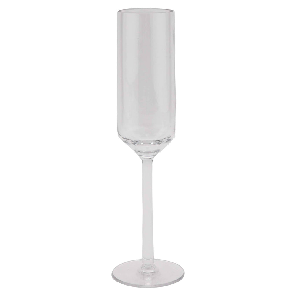 6 oz Clear Plastic Champagne Glass Z235529