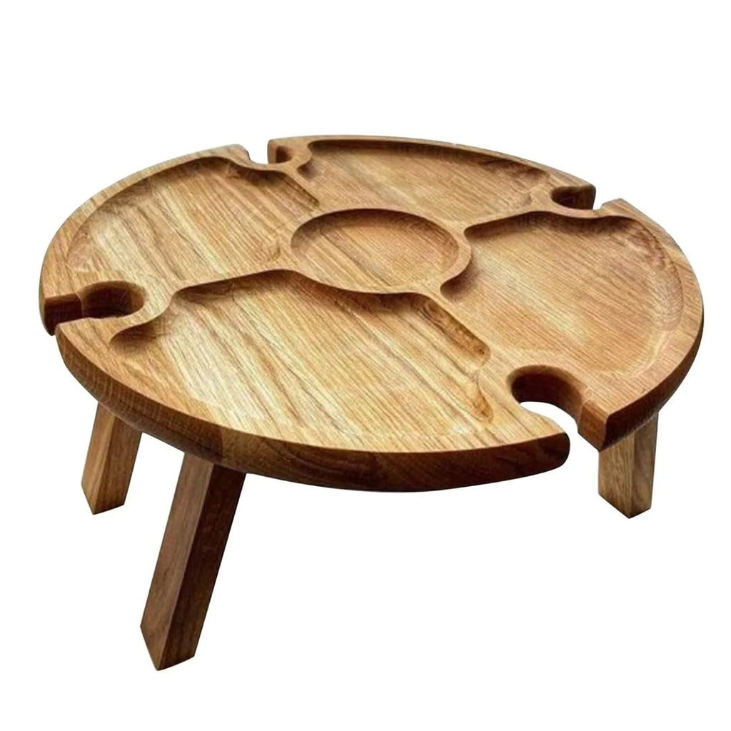 Wooden Collapsible Round Folding Table I252