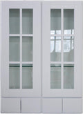 30" x 42" Wall Cabinet with Glass Doors and 4 Drawers W851