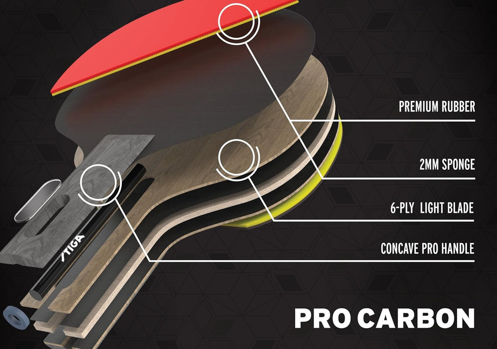Pro Carbon Table Tennis Racket T31284