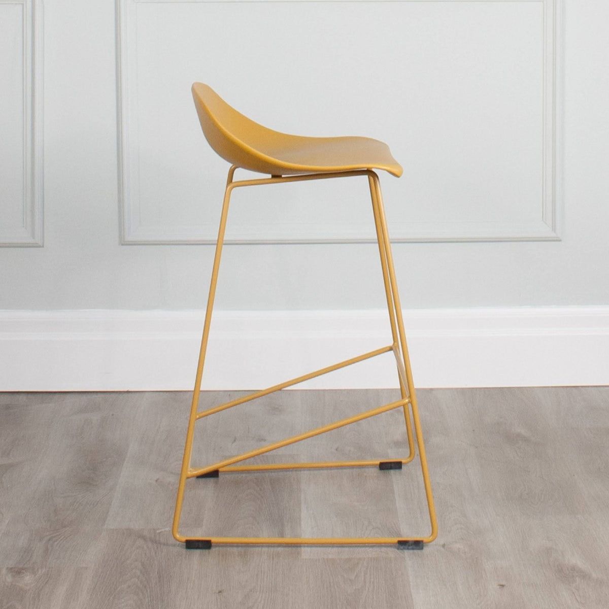 Set of 2 Plastic & Metal Sled Counter Stool X90380