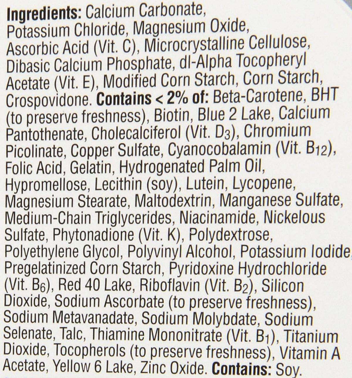100 Count Multivitamin Multimineral Supplement Tablet X450