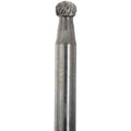 Tungsten Carbide Ball Burs, 1/4x22 Shank Diameter, 3/8x22 Diameter x 5/16x22 Length, SD-3 USCTI Type D124