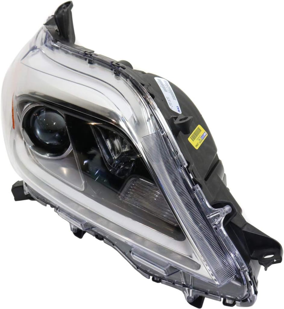 Passenger Side Halogen Headlight for Toyota Sienna 2015-2019 XLE/Limited with LED Daytime Running Light P8400