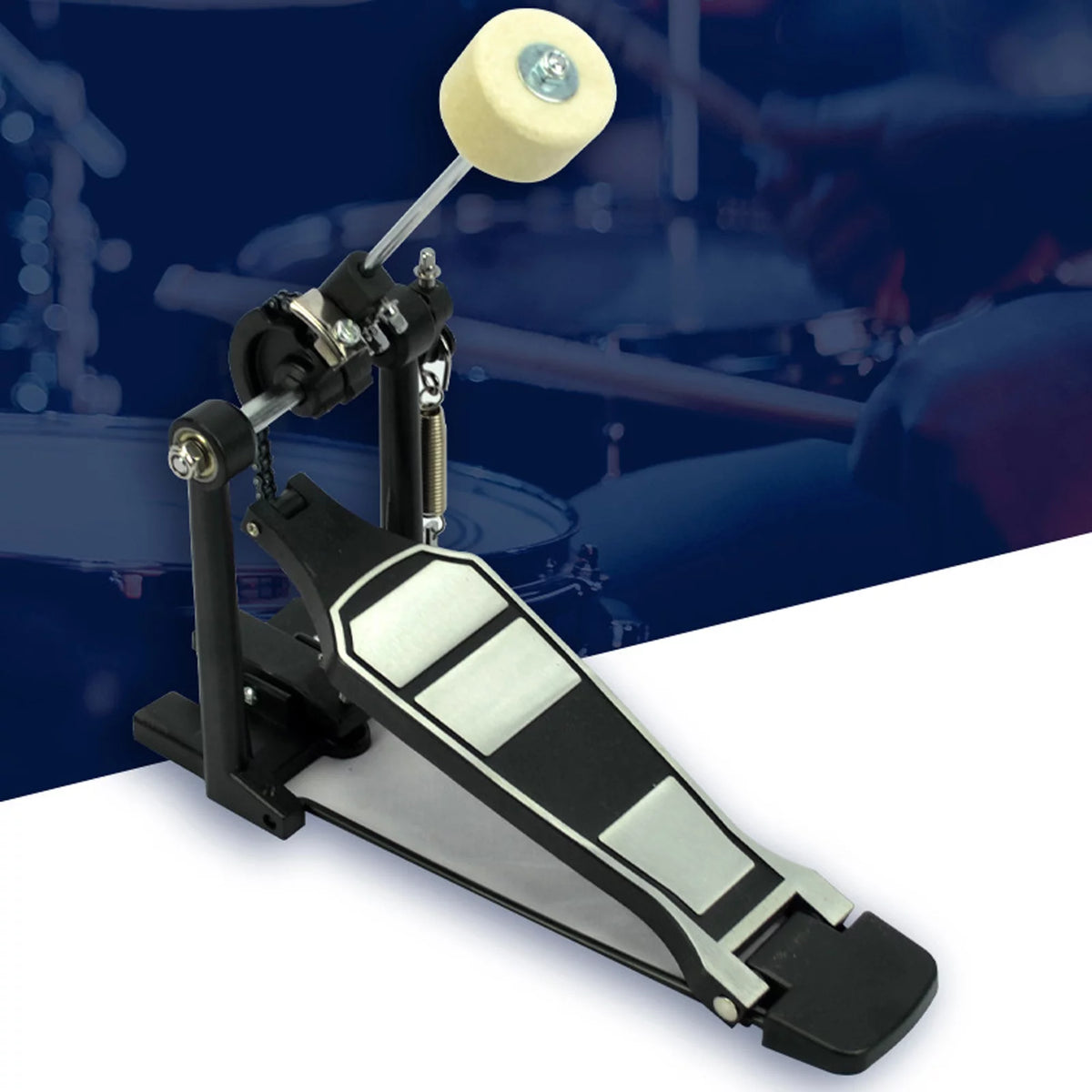 Drum Set Pedal with Drum Wool Beater D2112