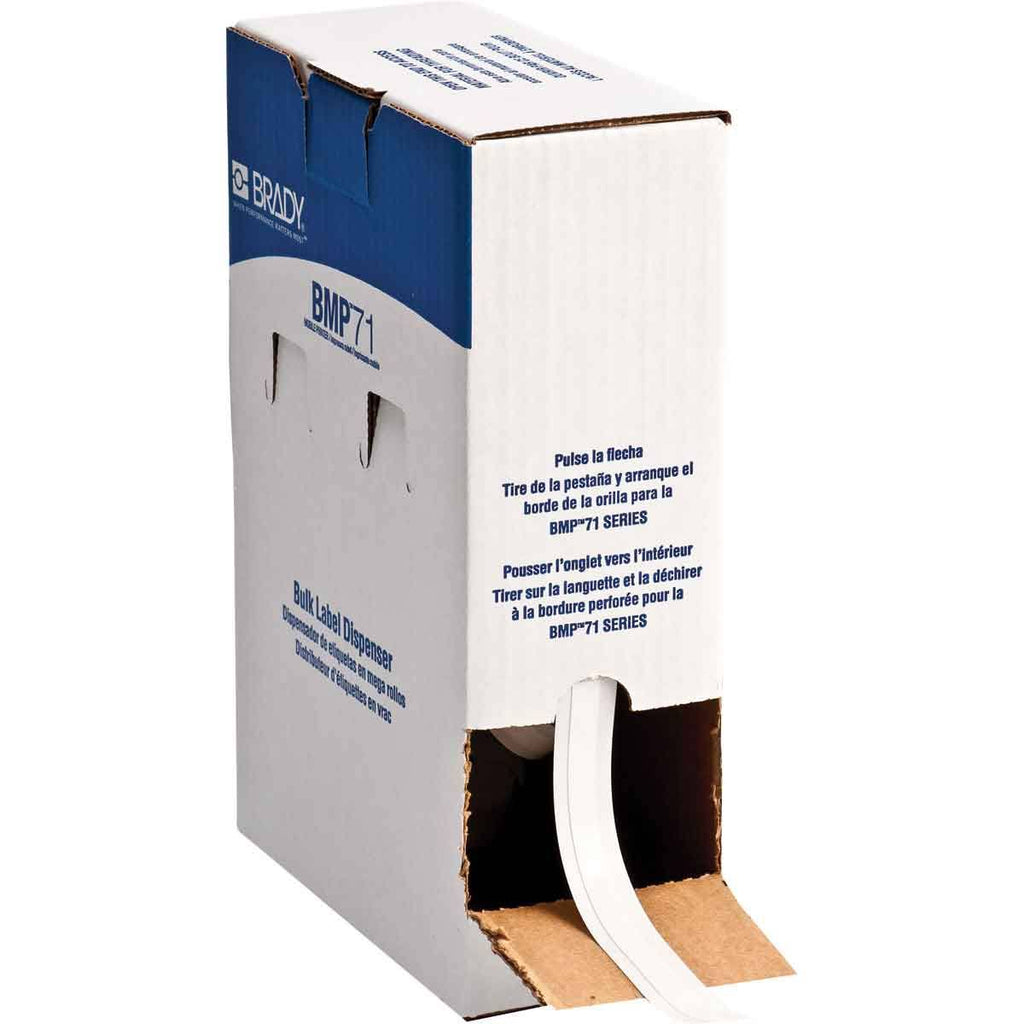 White Vinyl Cloth Label Cartridge B63122