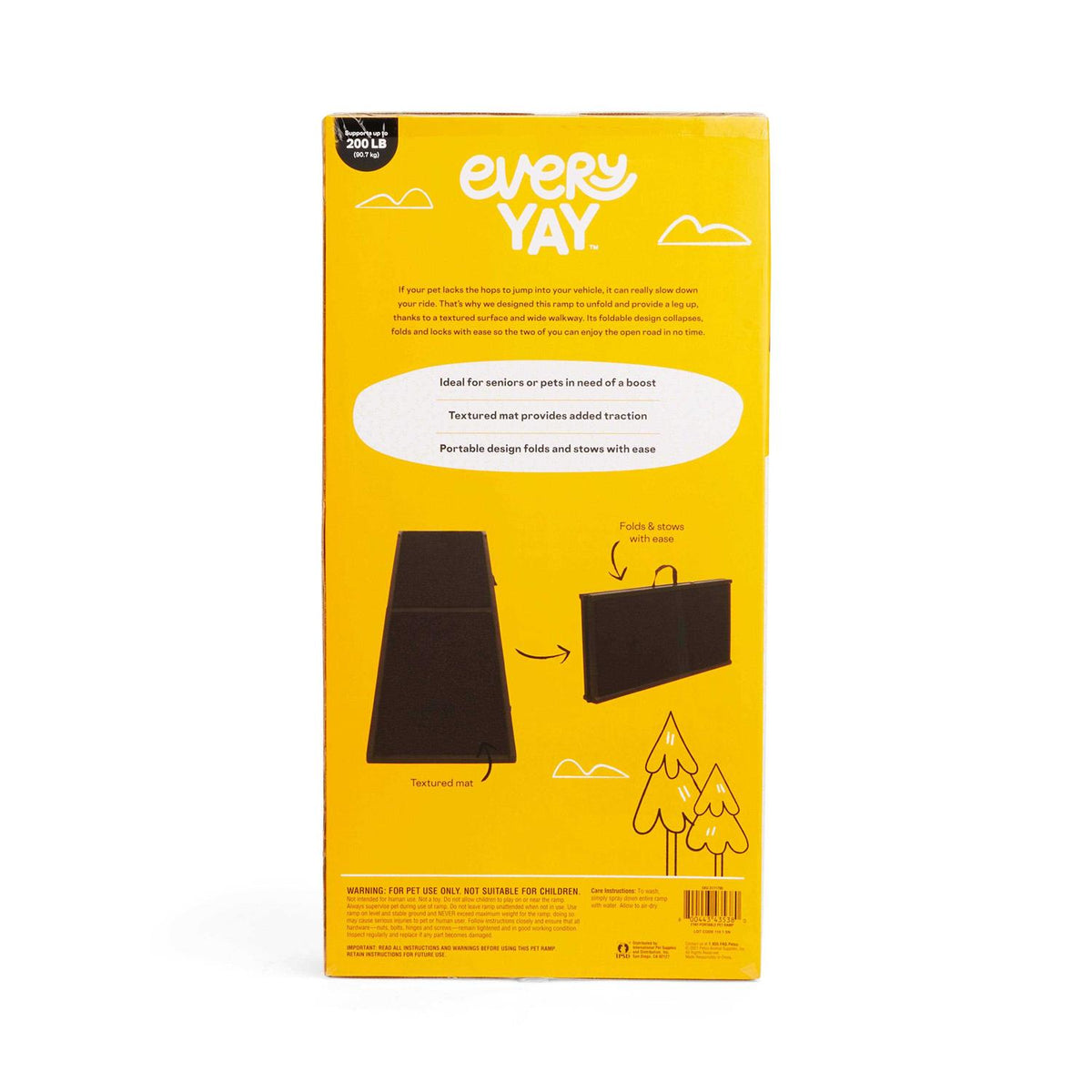 Black Portable Pet Ramp S566