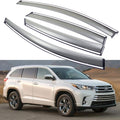 Car Window Visor Vent Shade Deflector Sun/Rain/Fog Guards Pack of 2 W4309