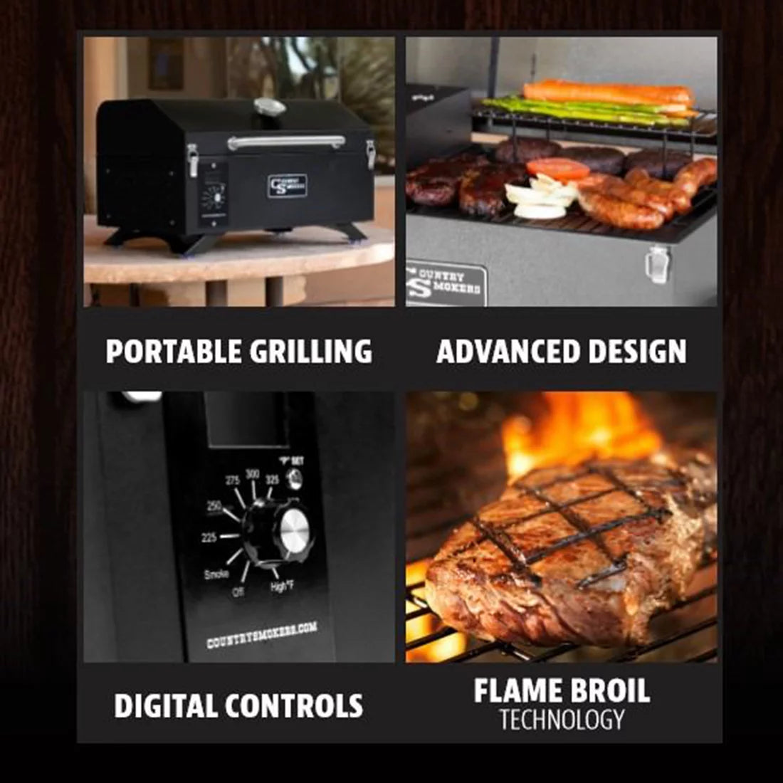 21 sq ft Pellet Grill E17371
