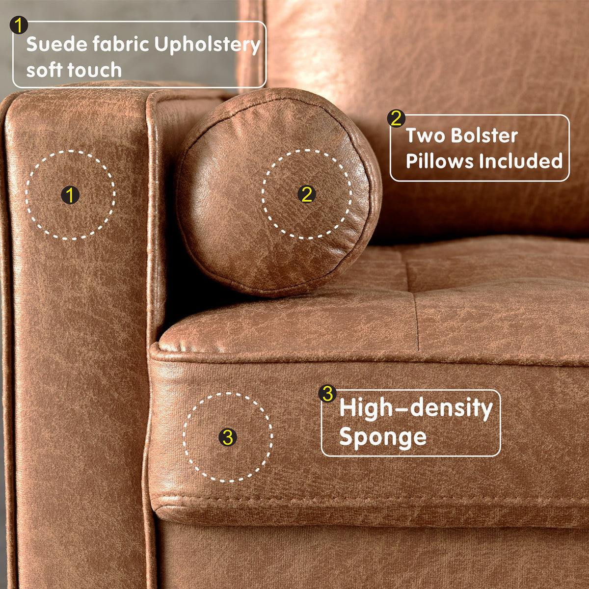 83 L Shaped Faux Leather Sectional Couch with Chaise E973044