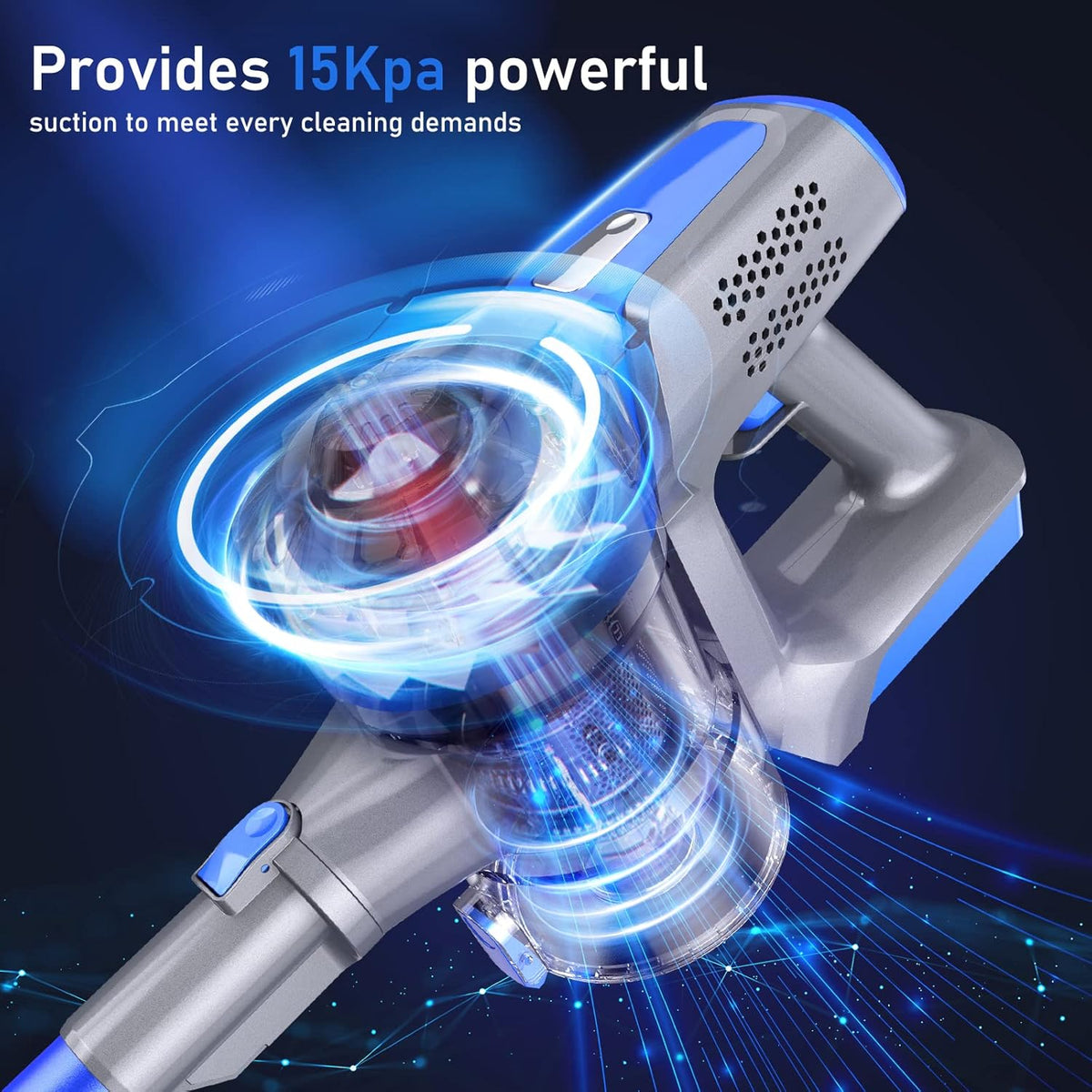 Cordless 4 in 1 Stick Vacuum Cleaner with LCD Touch Screen S957649
