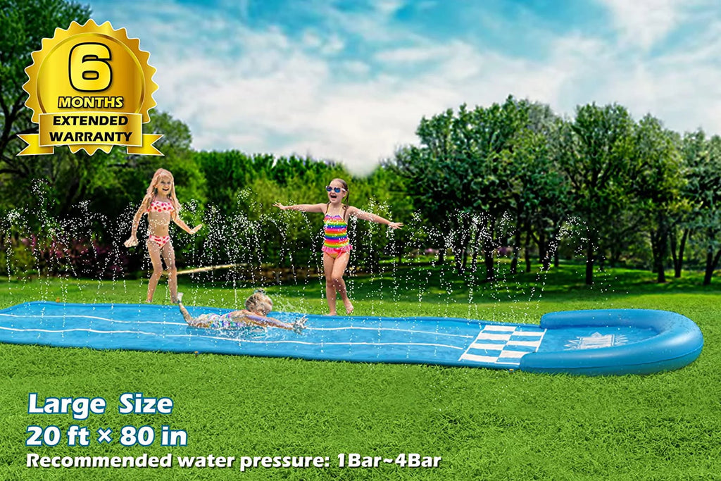 20ft Water Slide with Sprinkler and 3 Bodyboards F150