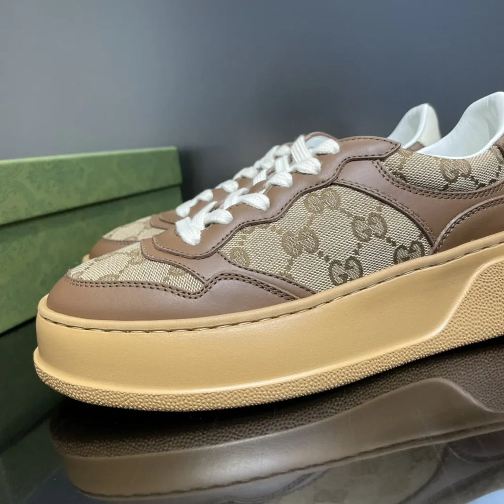 Brown And Beige Women's Sneaker Z155