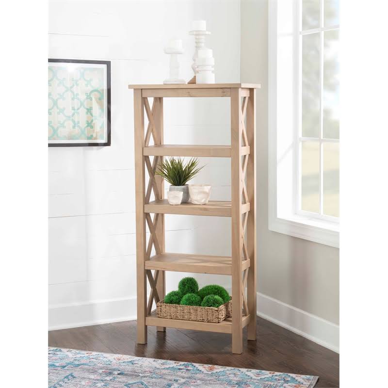Driftwood Brown Pine Wood Bookcase R112