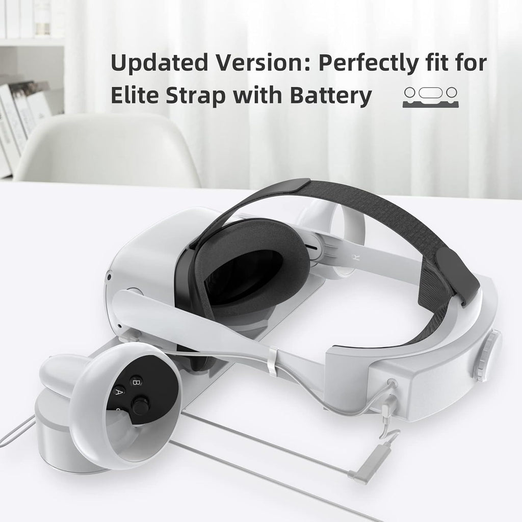 Oculus Quest 2 Charging Dock with 2 Rechargeable Controller Batteries I89660