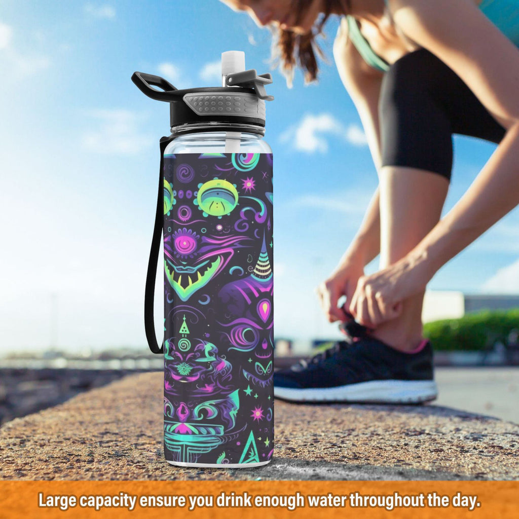 32oz Leakproof Tritan Sports Water Bottle with Straw D84967