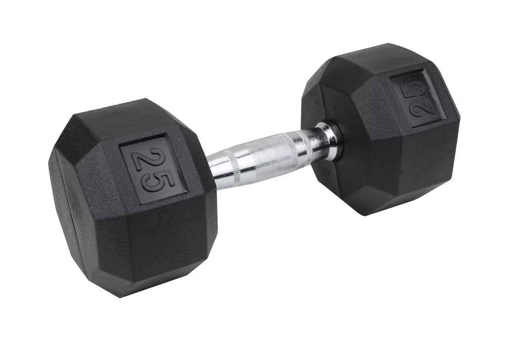 5 Lbs. Pair Rubber Coated Hex Dumbbells H320