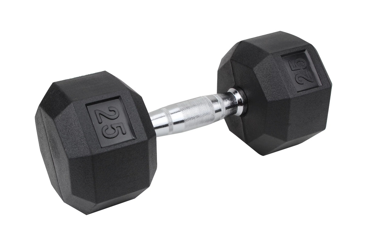 5 Lbs. Pair Rubber Coated Hex Dumbbells H320