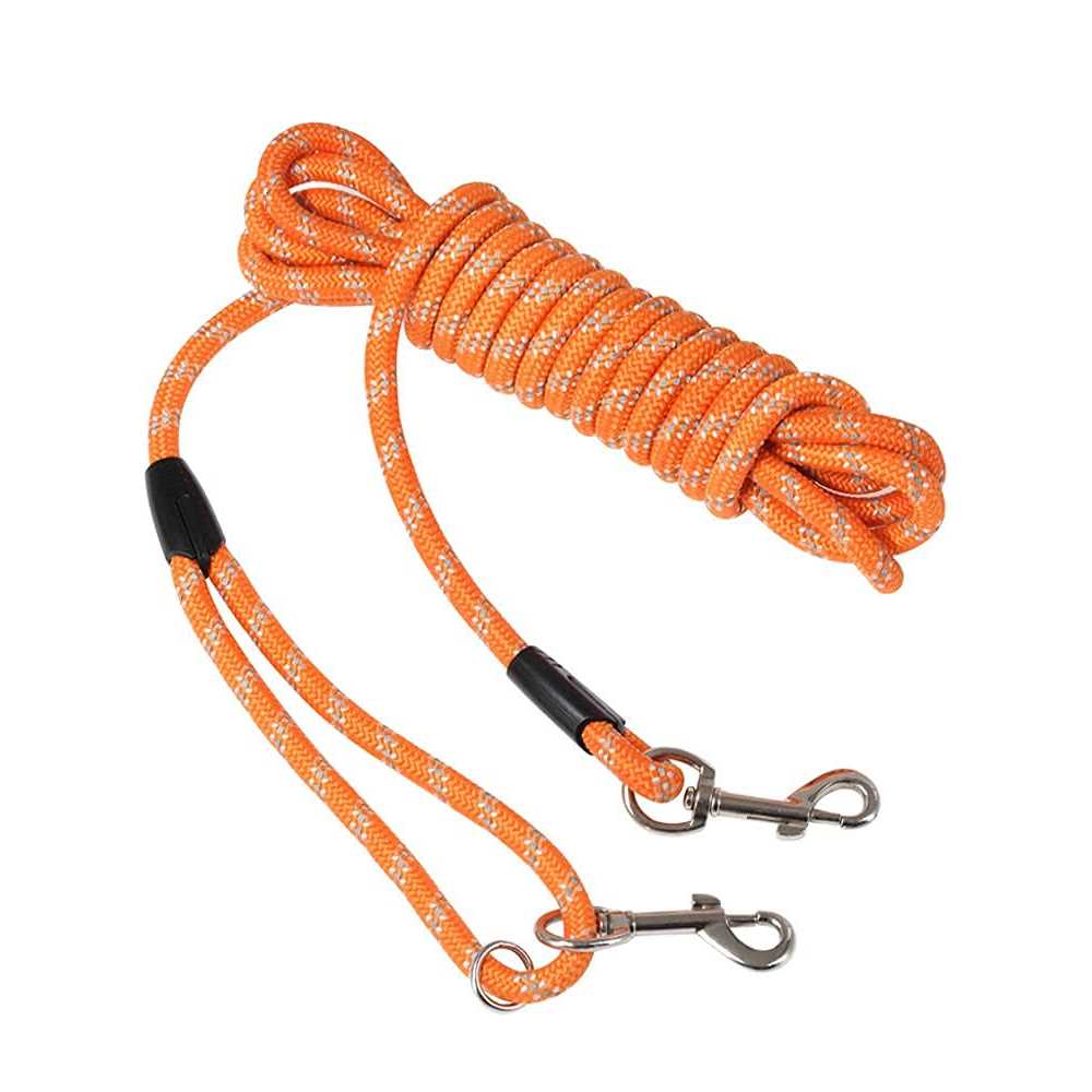 Long Dog Leash Reflective Threads Check Cord N408062