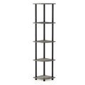 5 Tier Corner Display Rack Shelving Unit T473
