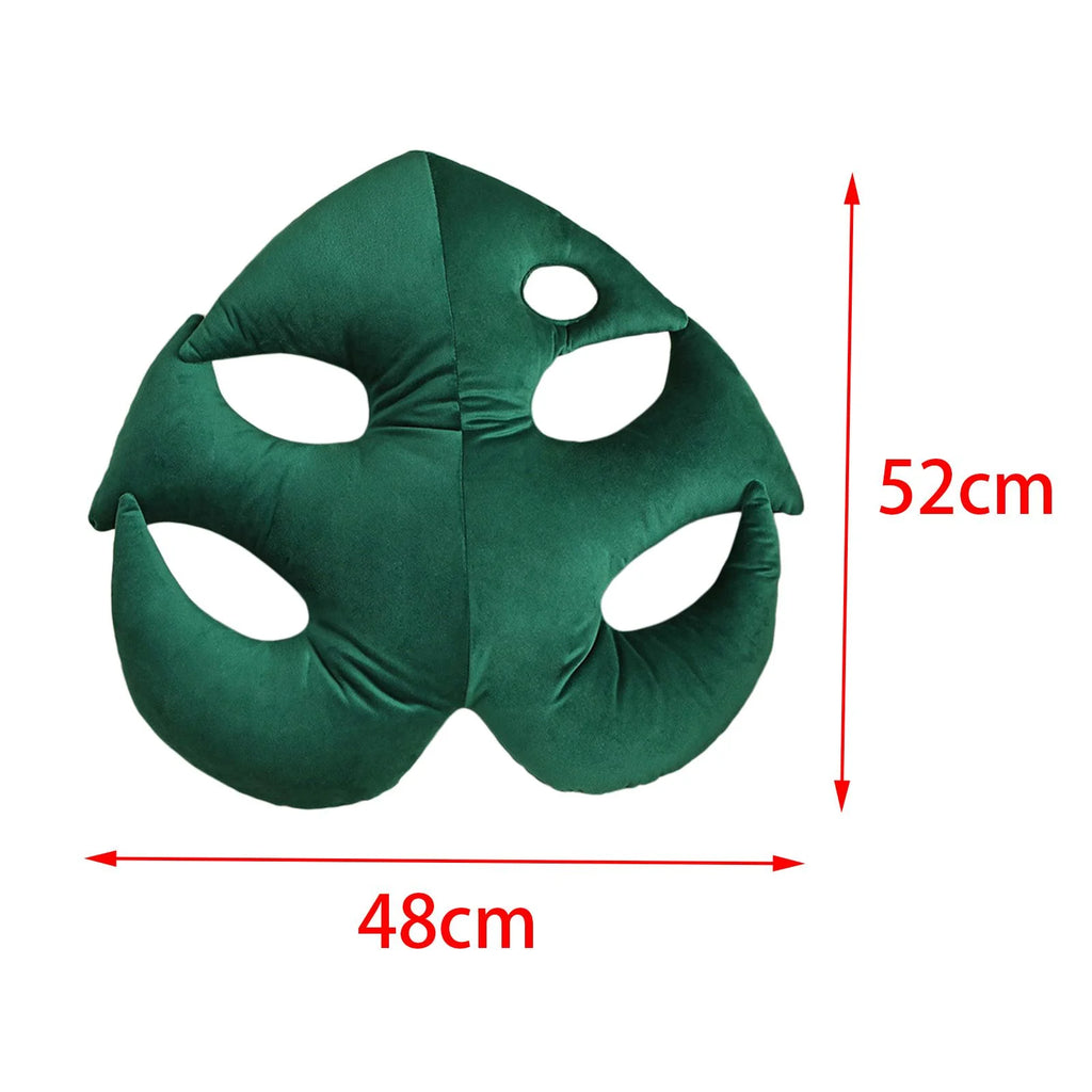 Green Plant Leaf Shaped Throw Pillow V364008