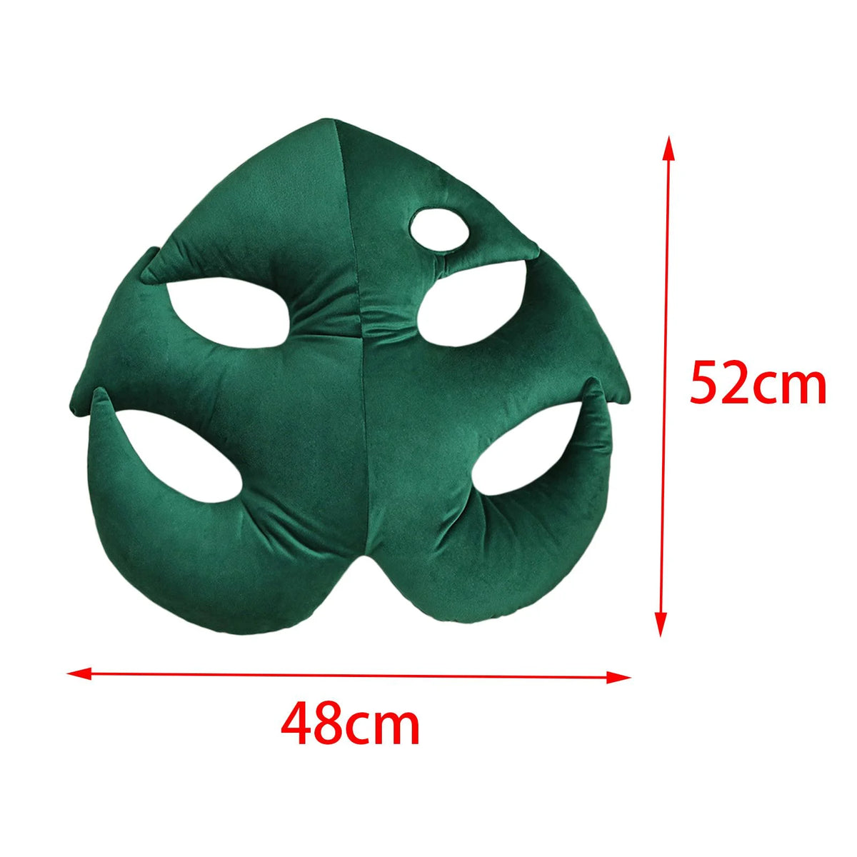 Green Plant Leaf Shaped Throw Pillow V364008