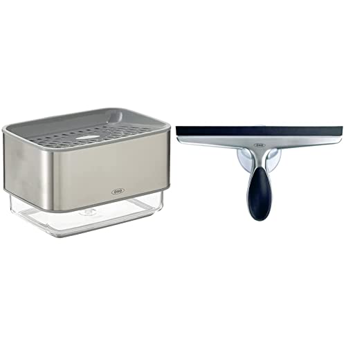 Stainless Steel Soap Dispensing Sponge Holder and Stainless Steel Soap Dispenser I310450