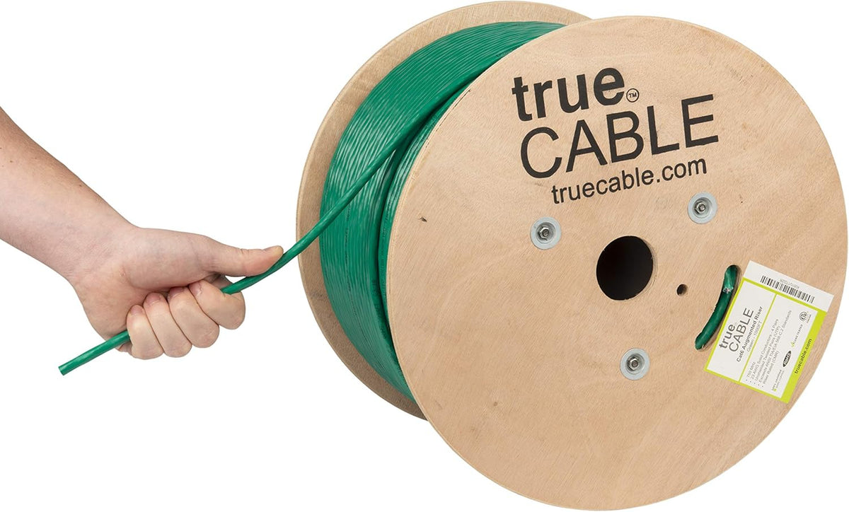 Green 1000ft Cat6A Riser UTP Bulk Ethernet Cable E551491