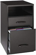 2 Drawer Black File Cabinet Q23420