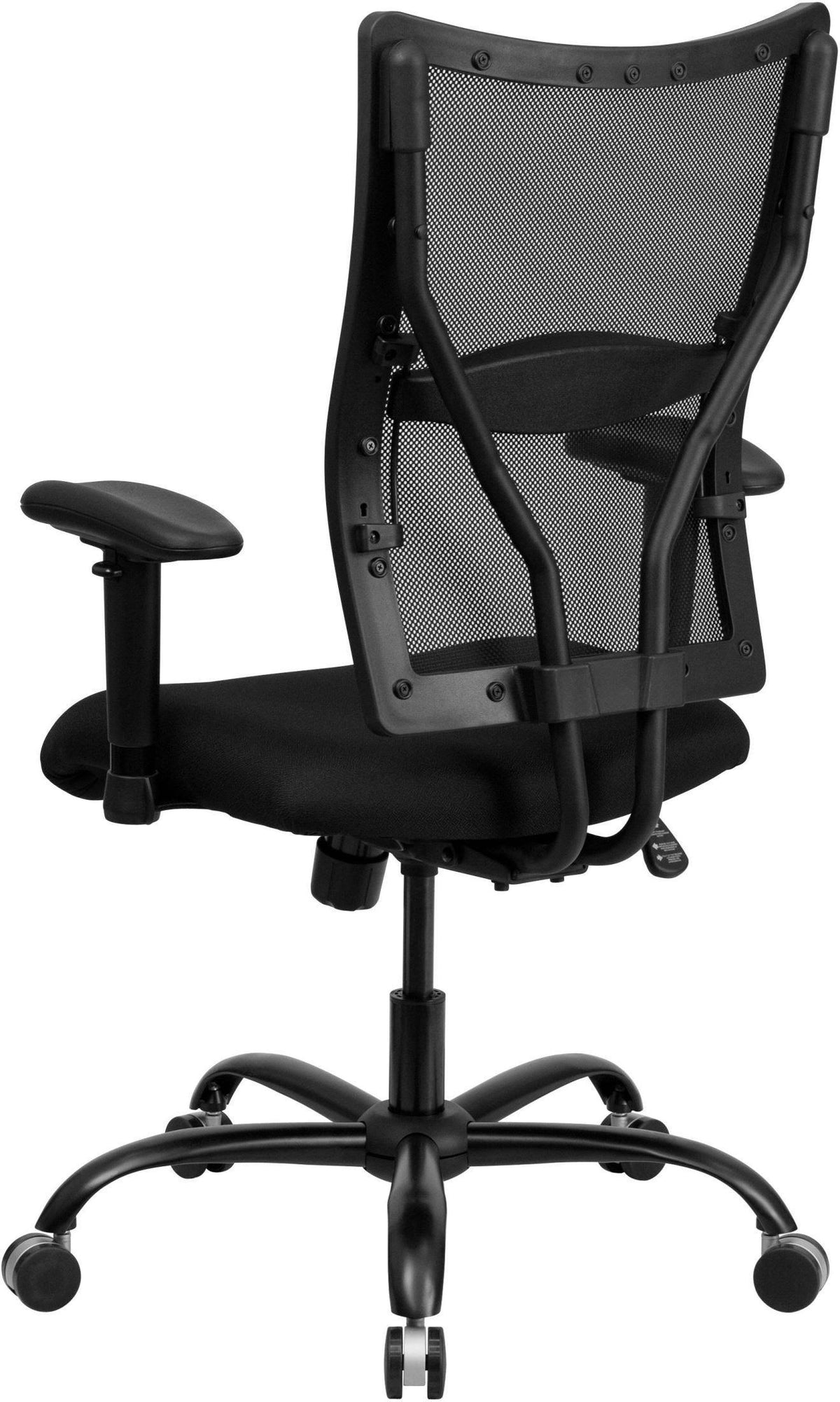 Black Mesh Office Chair with Arms, 400 lb. Capacity V2590