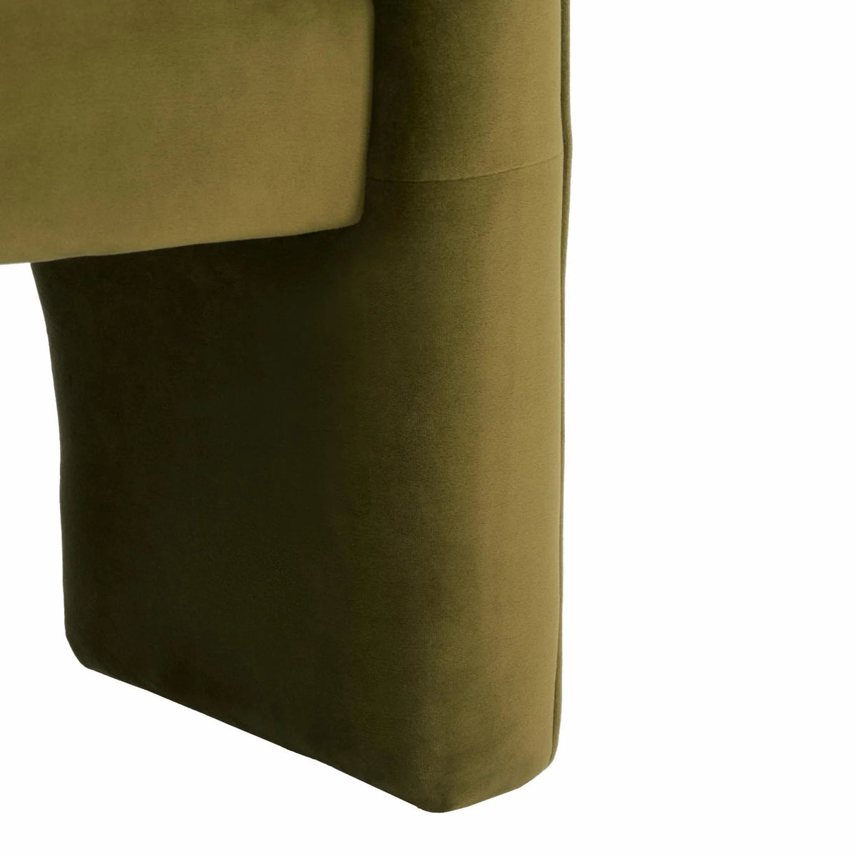Olive Green Velvet Accent Chair E6872
