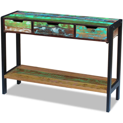 3 Drawer Solid Reclaimed Wood Sideboard W970771