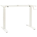 Manual Height Adjustable Standing Desk Frame White H683