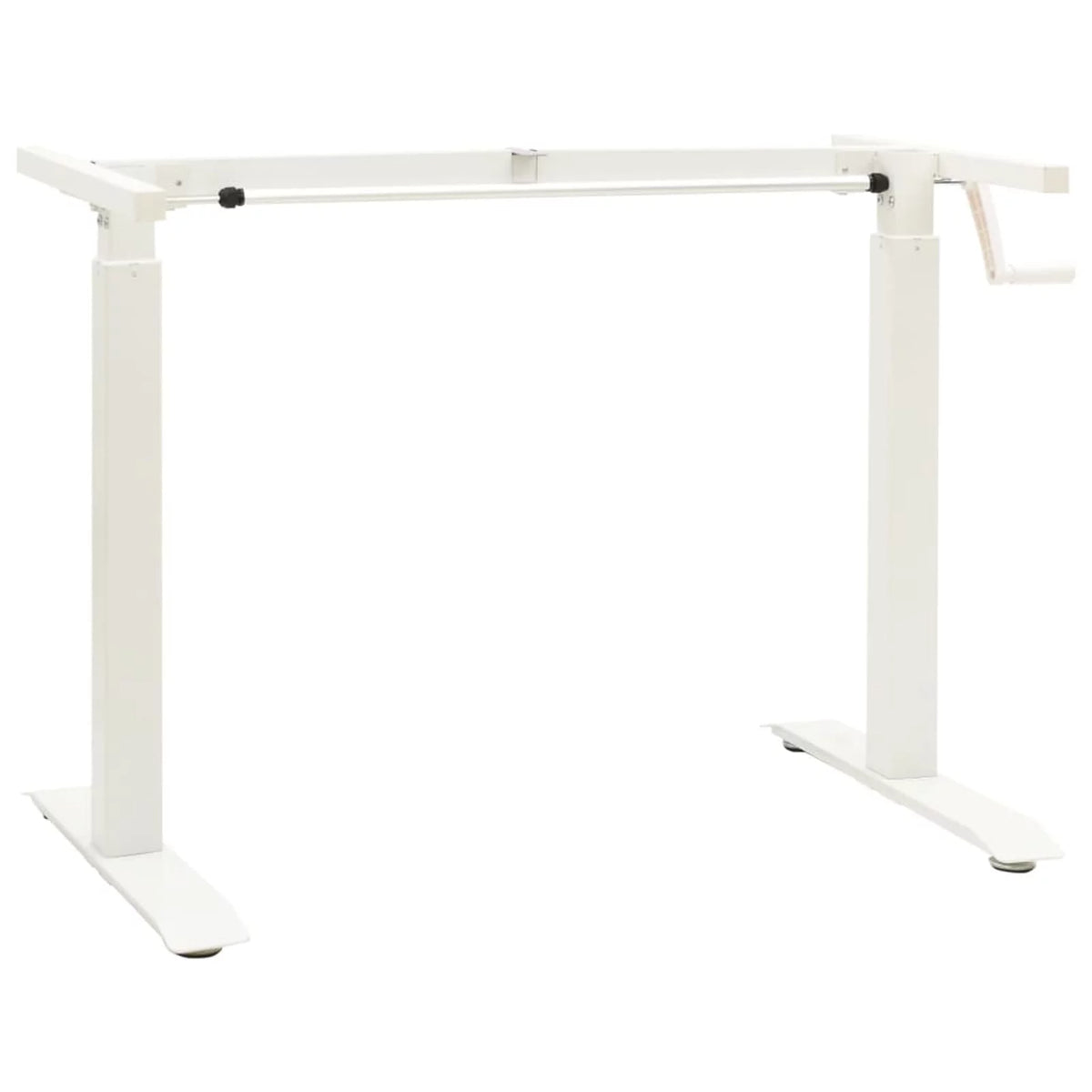 Manual Height Adjustable Standing Desk Frame White H683