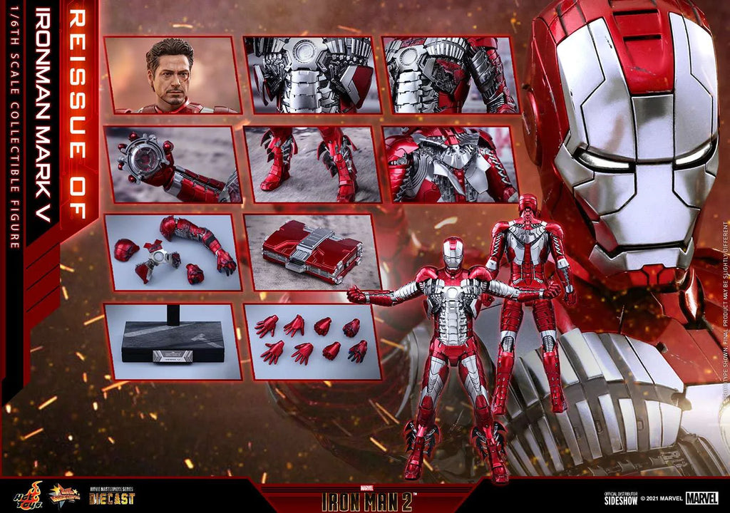 Diecast Iron Man Mark V Collectible Figure Y79427