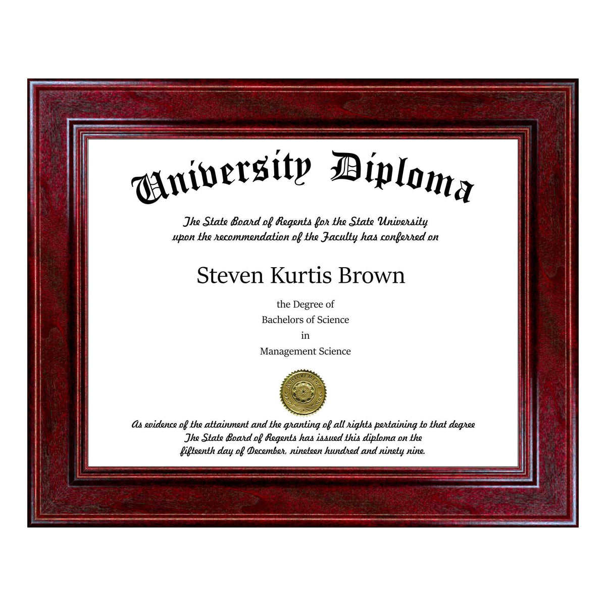 Single Diploma Document Frame Y7284