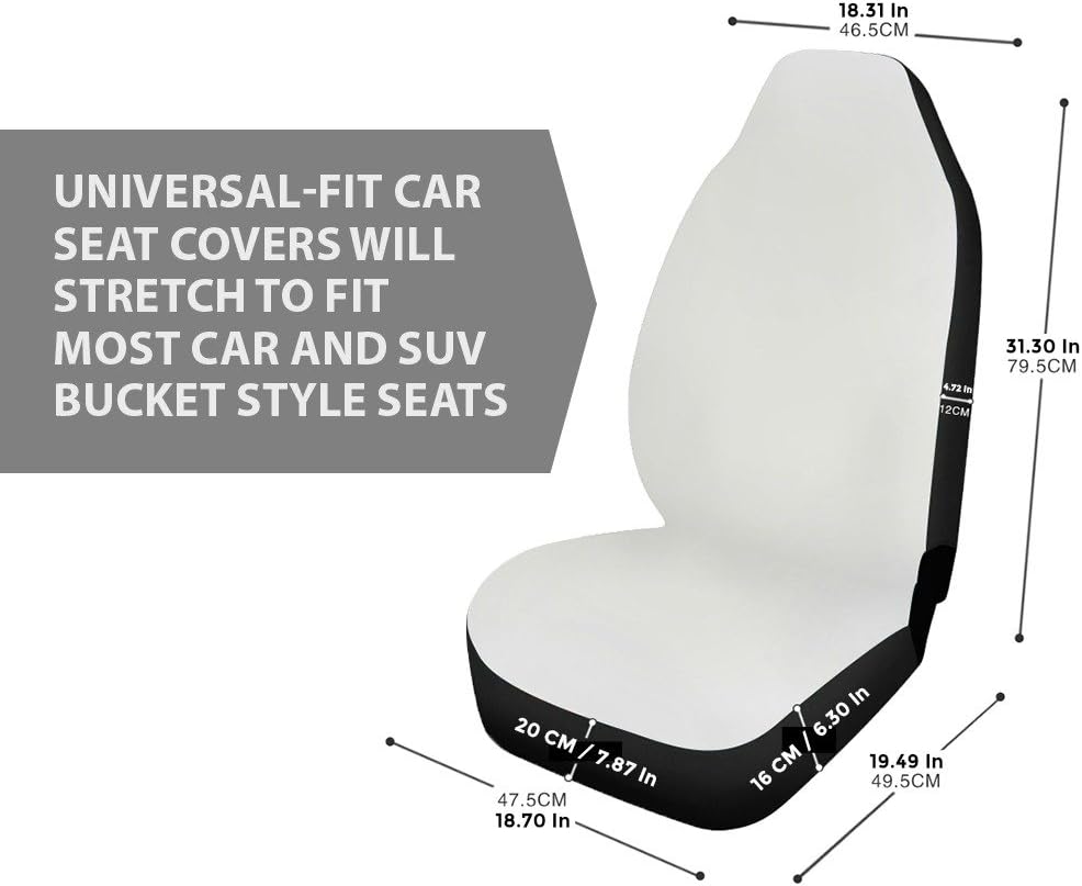 Microfiber Car Seat Covers Set of 2 F262