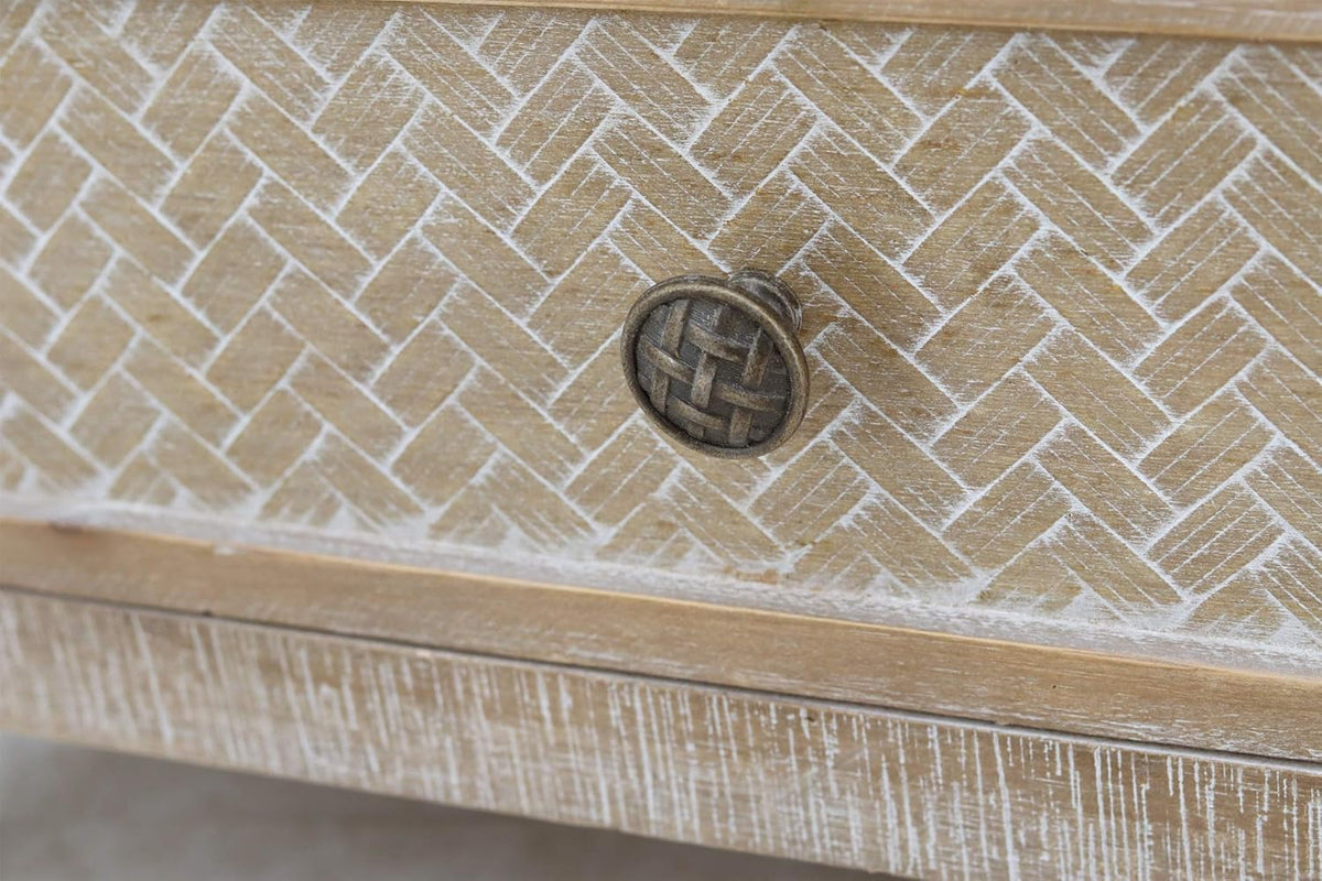 Weathered Wood Cabinet with 1 Drawer and 2 Doors Y276