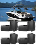 Black 4x22 Marine Box Speakers with Swivel Bracket G75625