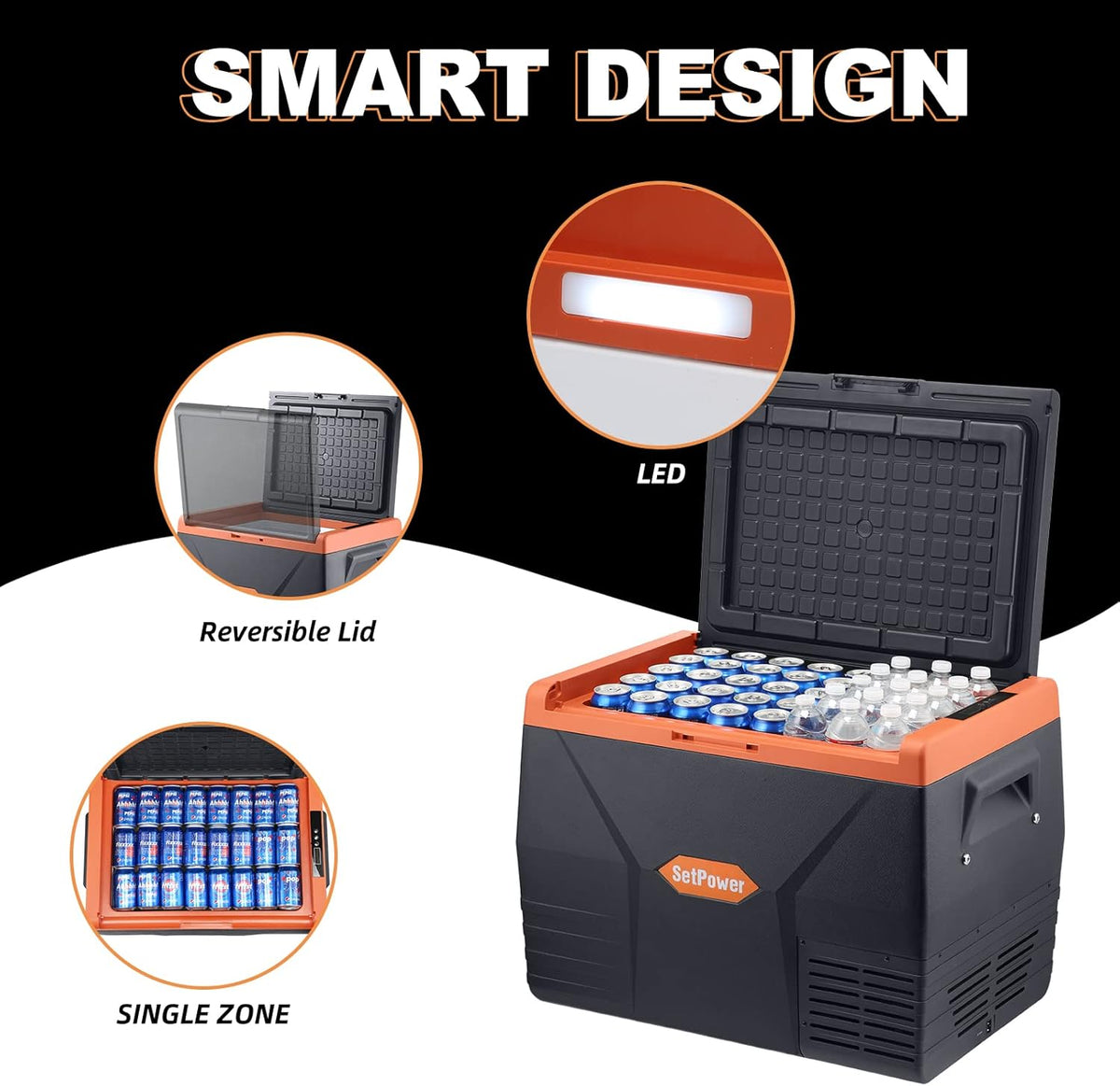 12 Volt Portable Refrigerator and Freezer Electric Cooler O2544