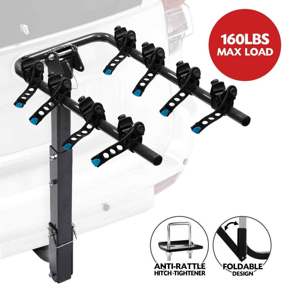 3-Bike Hitch Mount Bicycle Carrier Rack U562