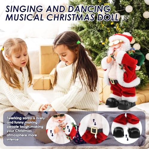 Electric Santa Claus Toy with Shaking Belly and Feet K6048
