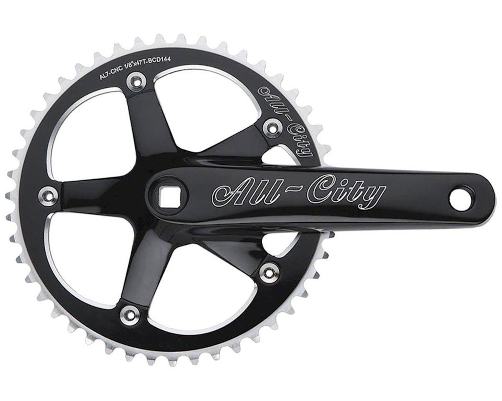 Black 165mm Track Crank R133