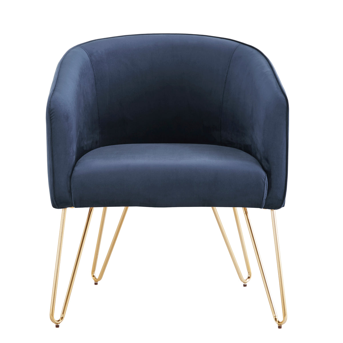 Dark Blue Velvet Accent Chair H903
